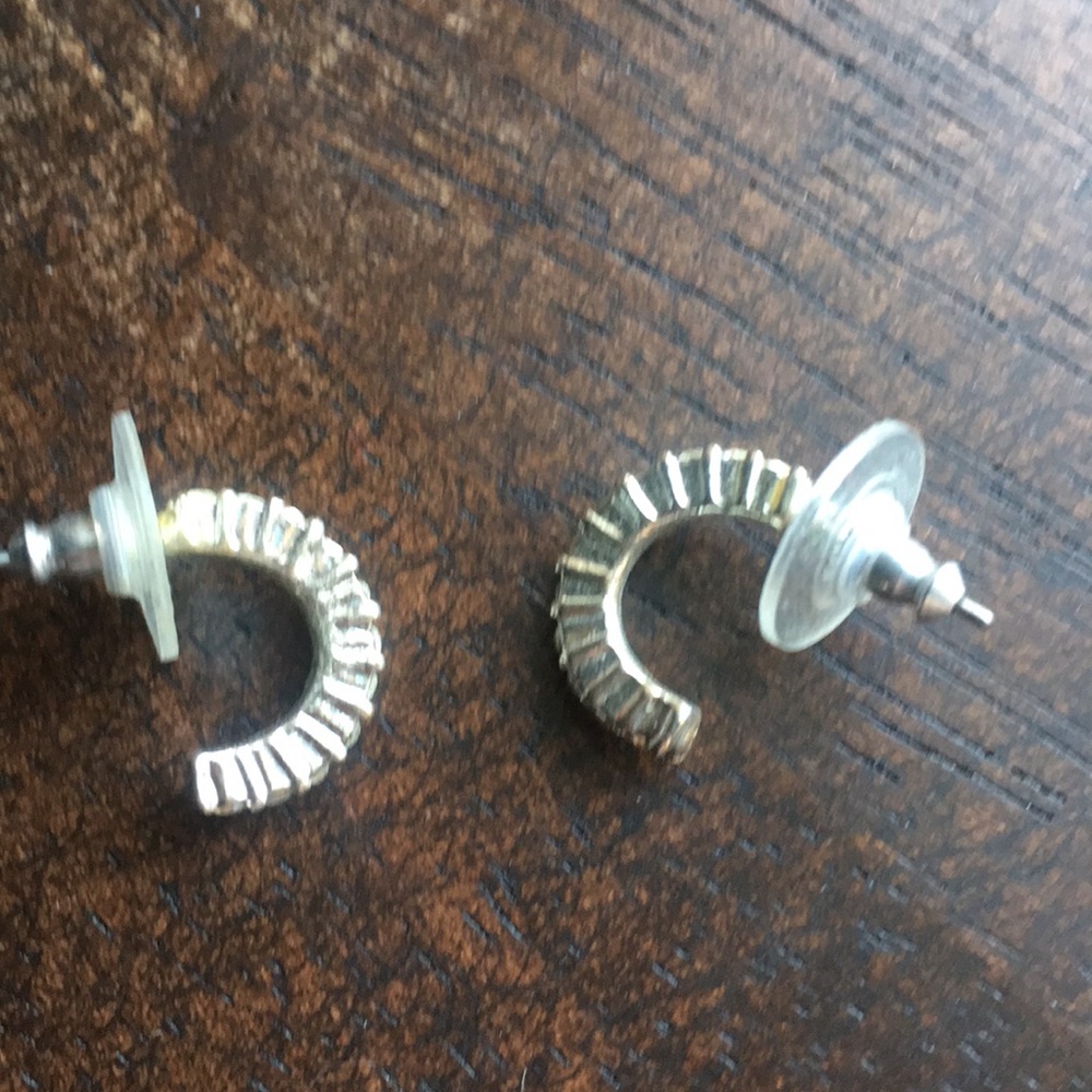 Silver hoop earrings